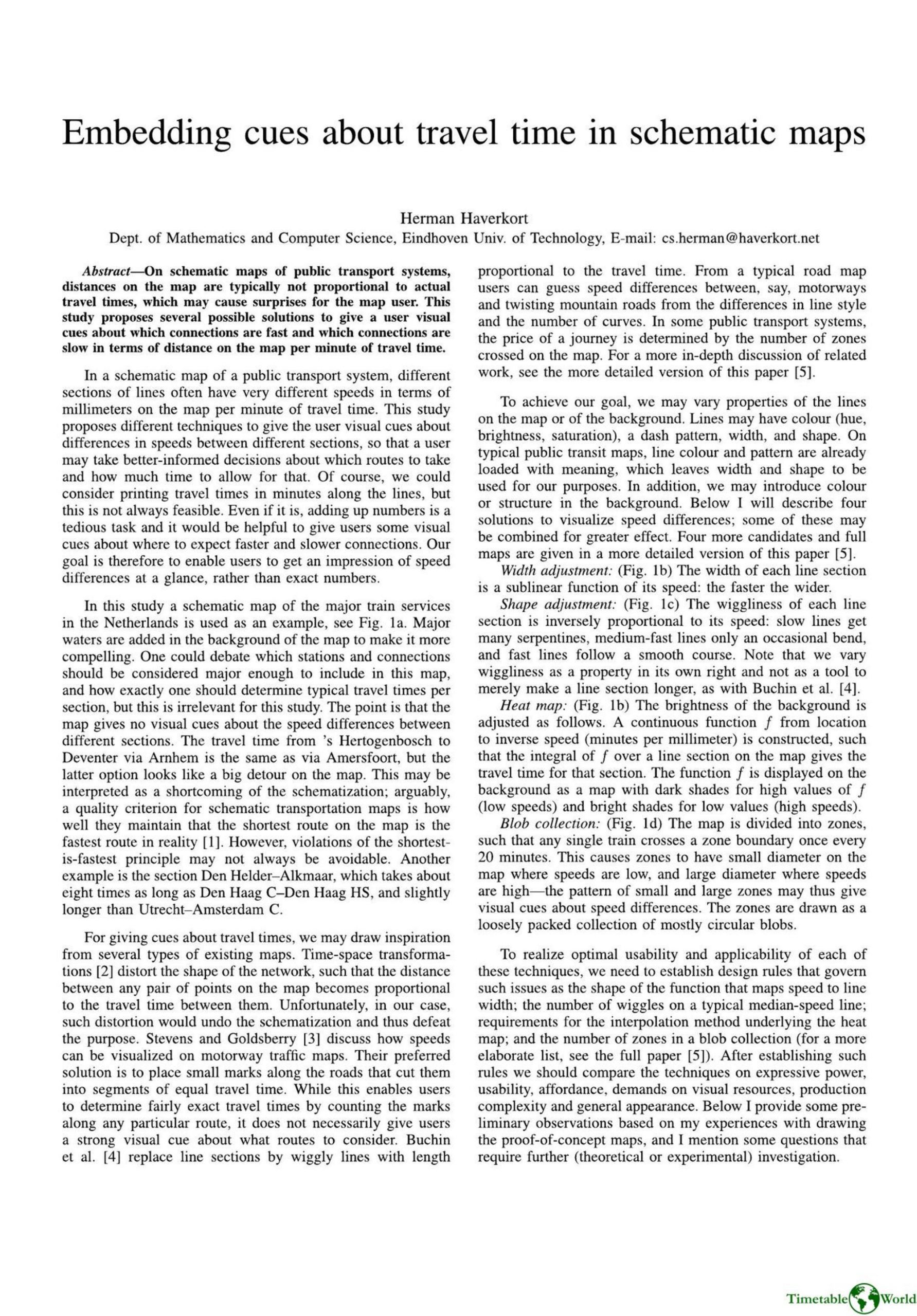 Haverkort - EMBEDDING CUES ABOUT TRAVEL TIME IN SCHEMATIC MAPS 2014