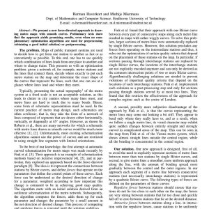 Haverkort and Miermans - A PURELY FORCE-DIRECTED APPROACH TO DRAWING METRO MAPS WITH CURVES 2014