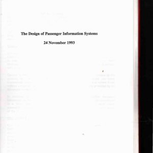 Holmes - CENTROS NEW TECHNOLOGY PASSENGER INFORMATION SYSTEMS 1993