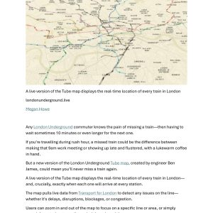 Howe - NEW VERSION OF LONDON TUBE MAP THAT MEANS THAT YOU COULD NEVER WAIT FOR ANOTHER TRAIN 2025