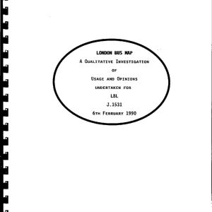 Hudson Payne and Iddiols - LONDON BUS MAP 1990