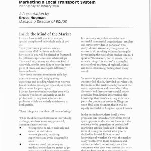 Hugman - MARKETING A LOCAL TRANSPORT SYSTEM 1996