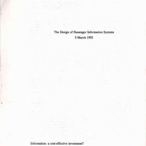 Le Jeune - THE DESIGN OF PASSENGER INFORMATION SYSTEMS 1992