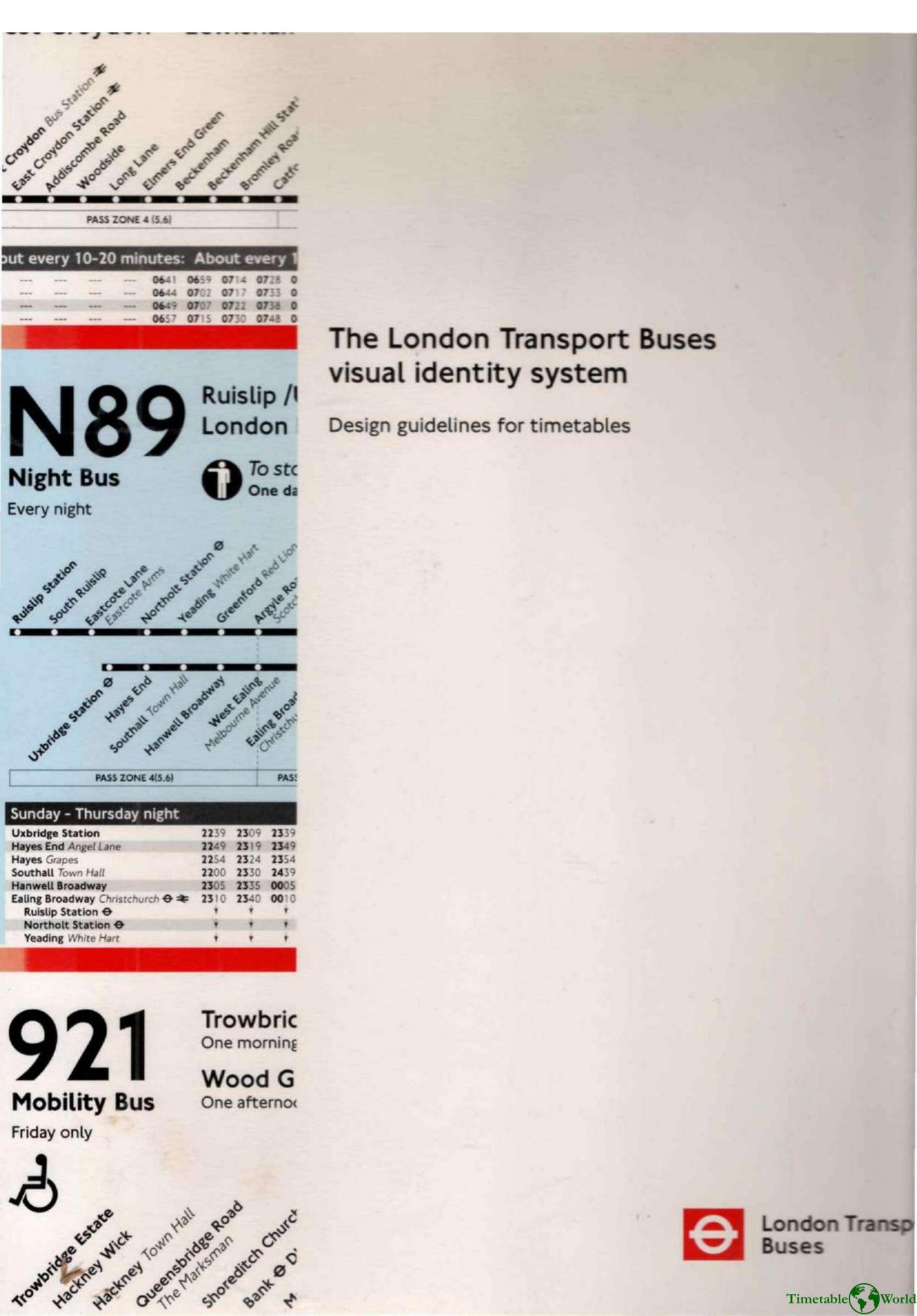 London Transport Buses - THE LONDON TRANSPORT BUSES VISUAL IDENTITY SYSTEM 1996