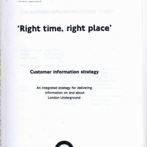 London Underground Ltd - RIGHT TIME, RIGHT PLACE 1993