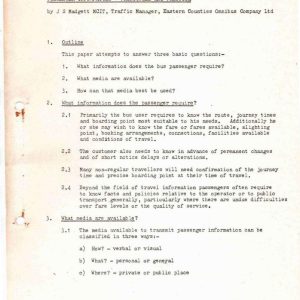 Madgett - PASSENGER INFORMATION 1976