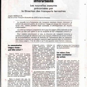 Meriaux - LINFORMATION DANS LES RÉSEAUX INTERURBAINS 1983