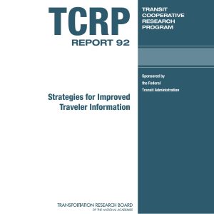 Multisystems Inc - STRATEGIES FOR IMPROVED TRAVELER INFORMATION 2003