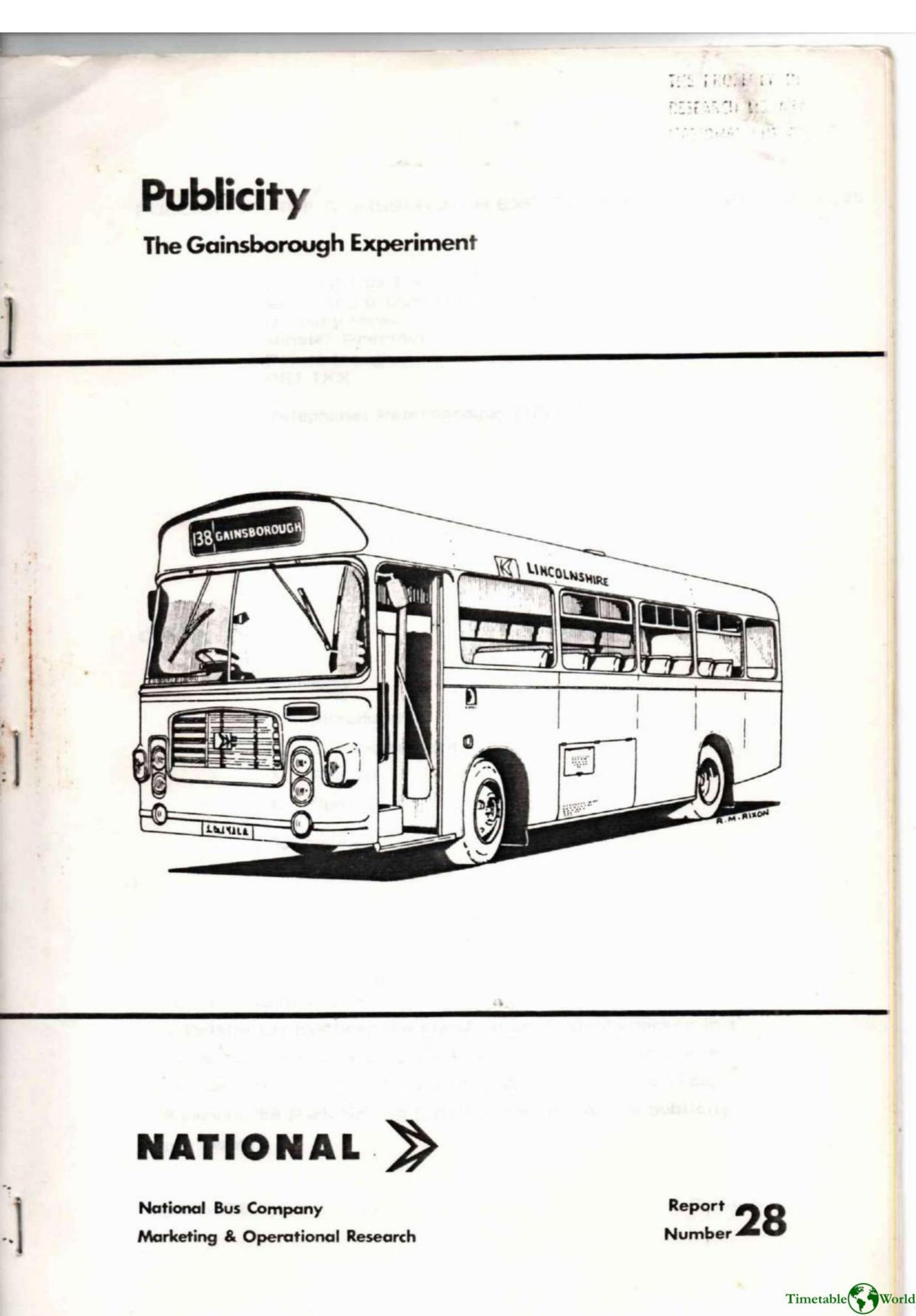 National Bus Company - PUBLICITY - THE GAINSBOROUGH EXPERIMENT 1979