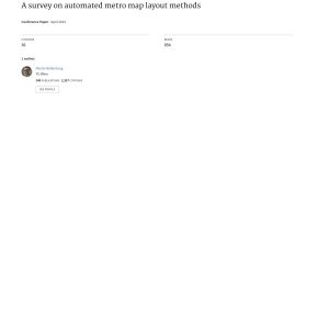 Nöllenburg - A SURVEY ON AUTOMATED METRO MAP LAYOUT METHODS 2014