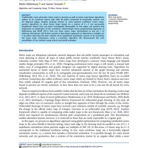 Nöllenburg and Terziadis - COMPUTING DATA-DRIVEN MULTILINEAR METRO MAPS 2023