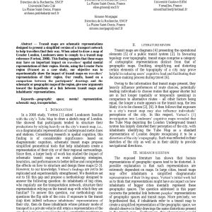 Prabhakar, Grison, Lhuillier and Morgagn - TRANSIT MAPS - DO THEY SHAPE OUR MINDS