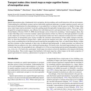 Prabhakar, Grison, Lhuillier, Leprévost, Gyselinck and Morgagni - TRANSPORT MAKES CITIES 2024
