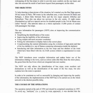 Ravior - BUS STOP - NEW PASSENGER INFORMATION 1995