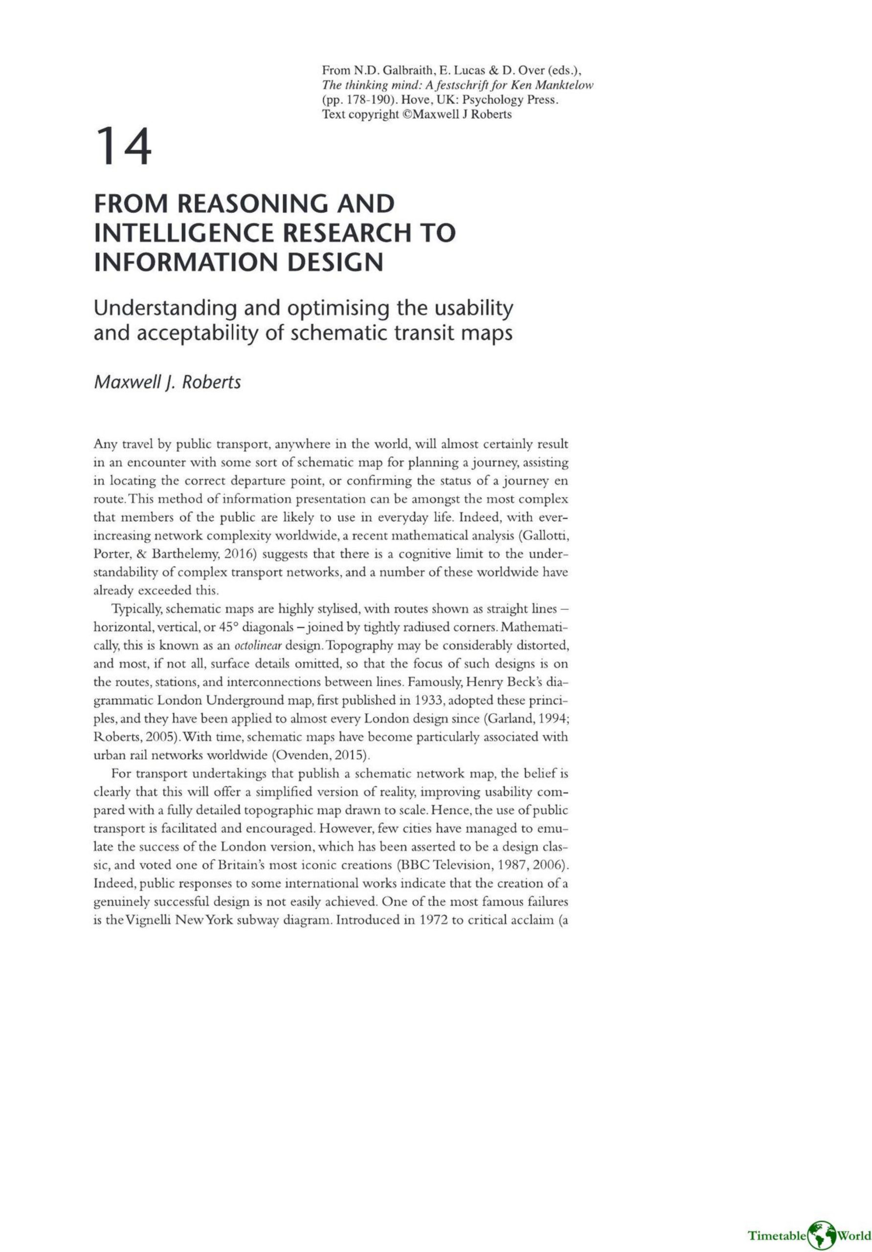 Roberts M - FROM REASONING AND INTELLIGENCE RESEARCH TO INFORMATION DESIGN