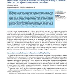 Roberts M - OBJECTIVE AND SUBJECTIVE METHODS FOR EVALUATING THE USABILITY OF SCHEMATIC MAPS 2023
