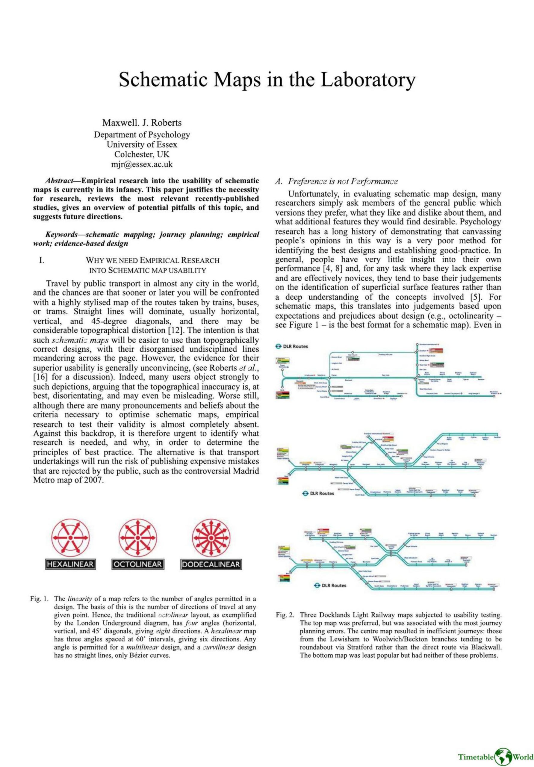 Roberts M - SCHEMATIC MAPS IN THE LABORATORY 2014