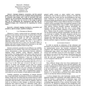 Roberts M - WHATS YOUR THEORY OF EFFECTIVE SCHEMATIC MAP DESIGN 2014
