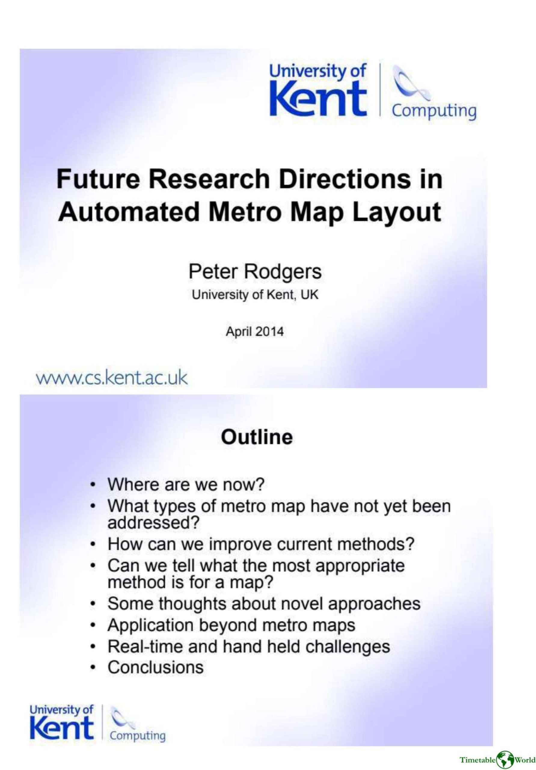 Rodgers - FUTURE RESEARCH DIRECTIONS IN AUTOMATED METRO MAP LAYOUT 2014