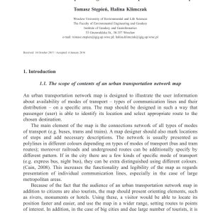 Stępień and Klimczak - THE USE OF ANAMORPHIC IMAGES IN THE DEVELOPMENT OF TRANSIT MAPS 2016