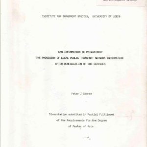 Stoner - CAN INFORMATION BE PRIVATISED 1985