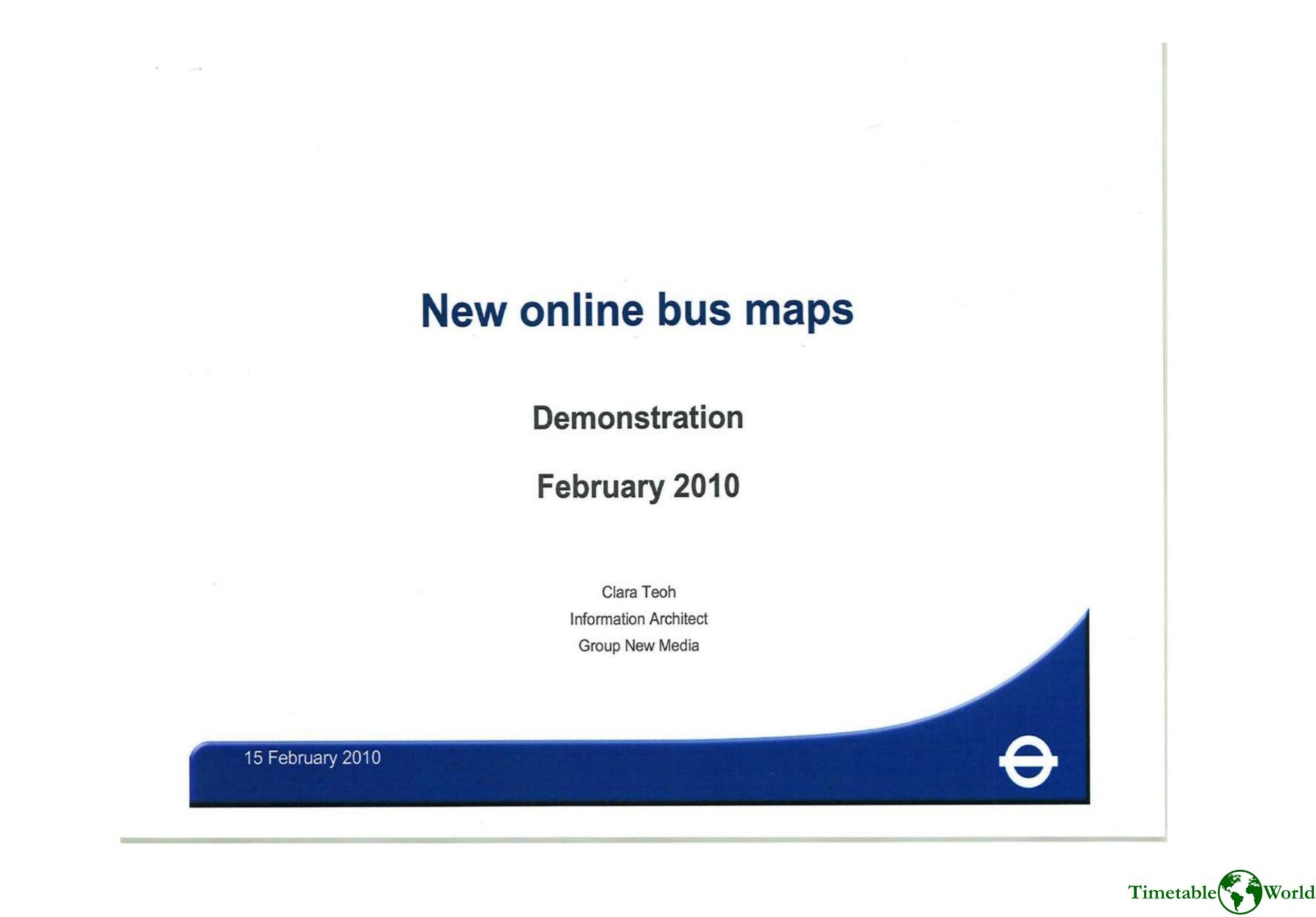 Teoh - NEW ONLINE BUS MAPS DEMONSTRATION 2010