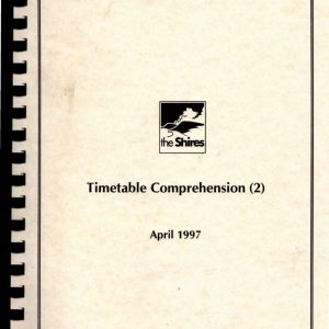 The Shires - TIMETABLE COMPREHENSION (2) 1997
