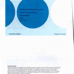 Transport for London - LONDON CONNECTIONS AND OYSTER MAP DESIGN EVALUATION 2010