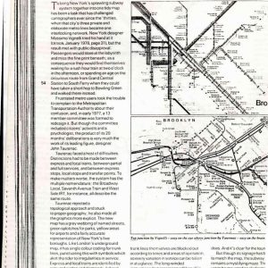 Webb - NEW YORKS NEW SUBWAY MAP 1980