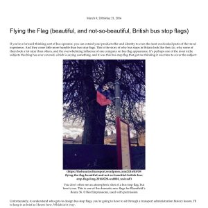 Wright - THE BEAUTY OF TRANSPORT - FLYING THE FLAG 2016