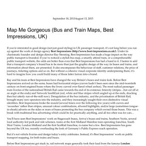 Wright - THE BEAUTY OF TRANSPORT - MAP ME GORGEOUS 2013