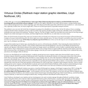 Wright - THE BEAUTY OF TRANSPORT - VIRTUOUS CIRCLES 2013