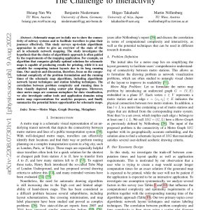 Wu, Niederman, Takahashi and Nöllenburg - A SURVEY ON COMPUTING SCHEMATIC NETWORK MAPS 2022