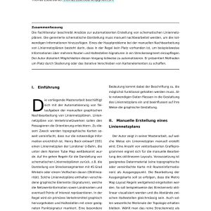 Zuberbühler - VON DER TOPOGRAPHISCHEN KARTE ZUM LINIENNETZPLAN 2017