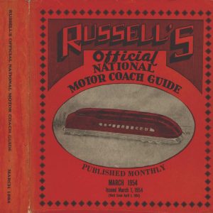 Russell's Official National Motor Coach Guide 1954-03 [United States]