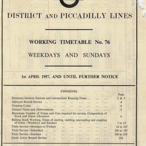 LT District & Piccadilly Lines 1957-04 [Great Britain]