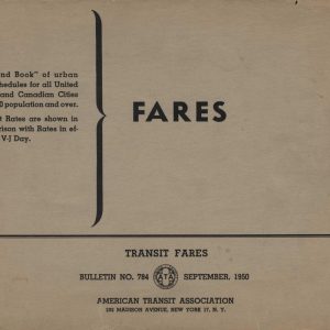 Transit Fares 1950 [United States]